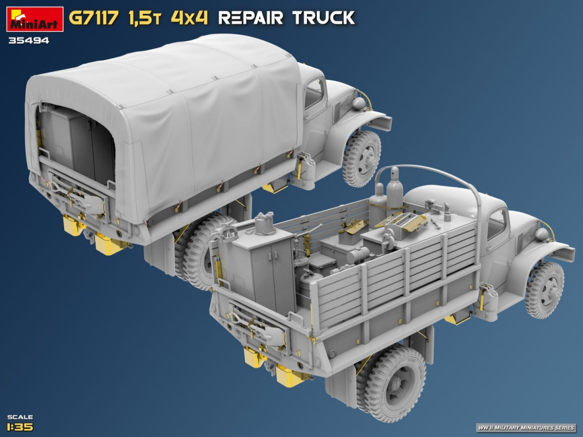 MiniArt 35494 G7117 1,5T 4x4 Repair Truck 1/35 – immagine 41