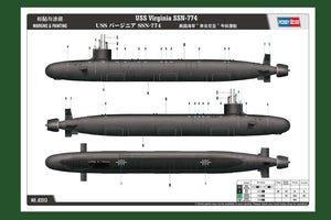Hobby Boss 83513 USS Virginia SSN-774 1/350 – immagine 3