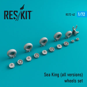 RESKIT RS72-0042 SEA KING (TOUTES VERSIONS) JEU DE ROUES 1/72