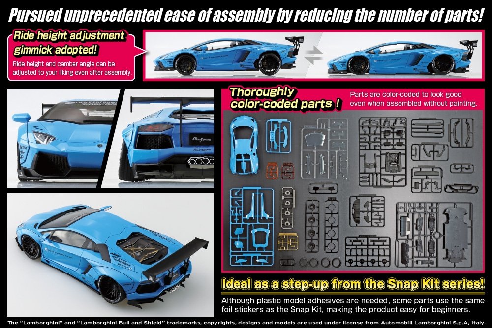 Aoshima 05989 LB-WORKS Lamborghini Aventador Ver.1 1/24 – imagen 2