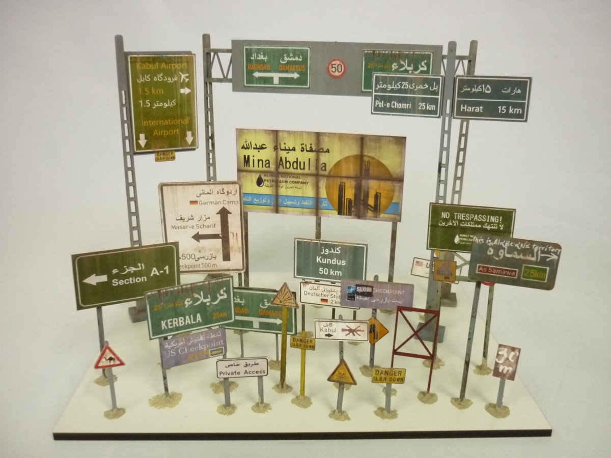 RT-Diorama 35582 Traffic sign holder No.1 1/35 – imagen 3