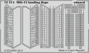 Eduard 72574 MiG-15 landing flaps 1/72 EDUARD