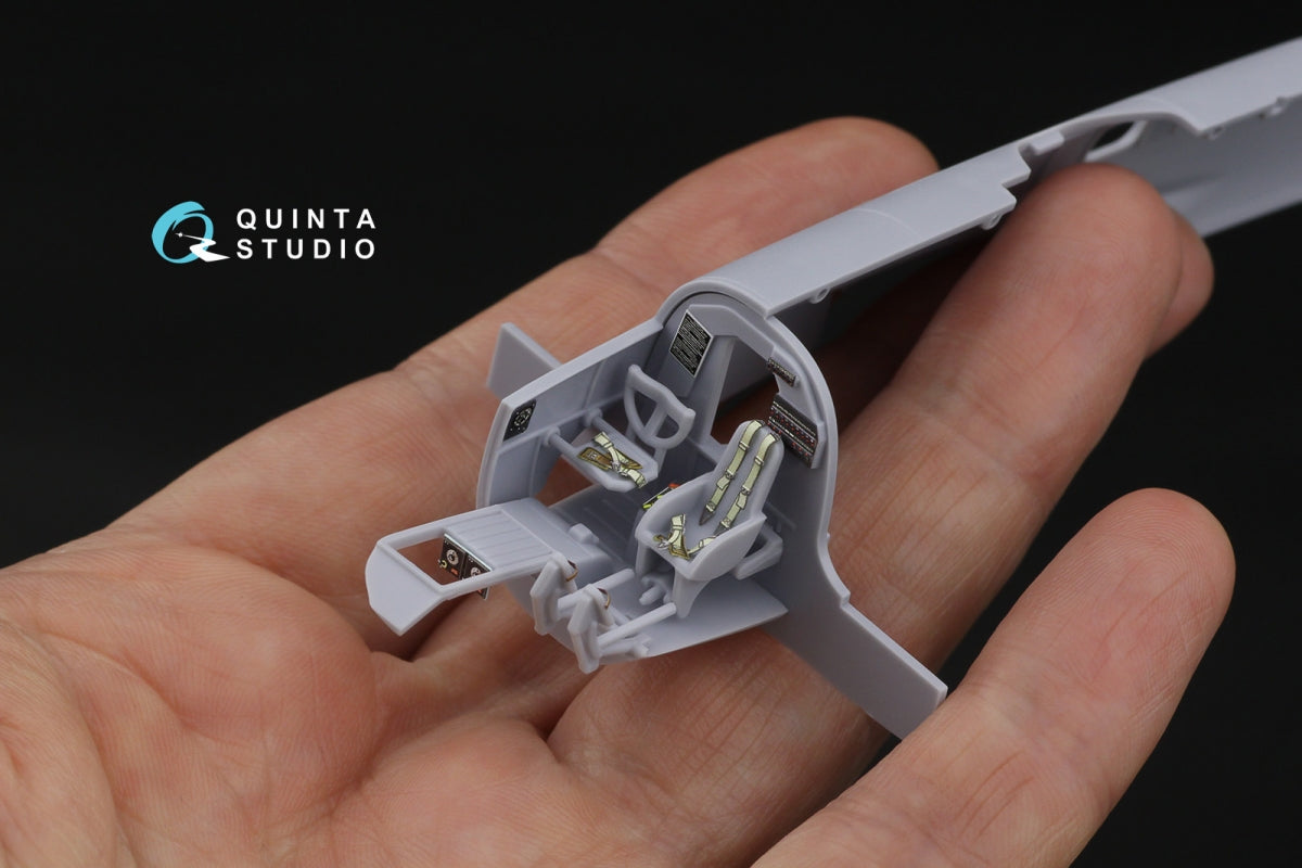 Quinta Studio QD72204 He 111 P/H 3D-Printed &amp;amp; coloured Interior on decal paper (Airfix) 1/72 – immagine 9