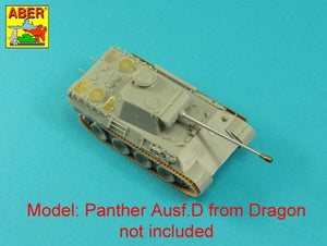 Aber 72A16 Siatki do niemieckiego czołgu Panther, Ausf.A/D / PzKpfw. V, Ausf.A/D, Panther - Grilles 1/72 – zdjęcie 7