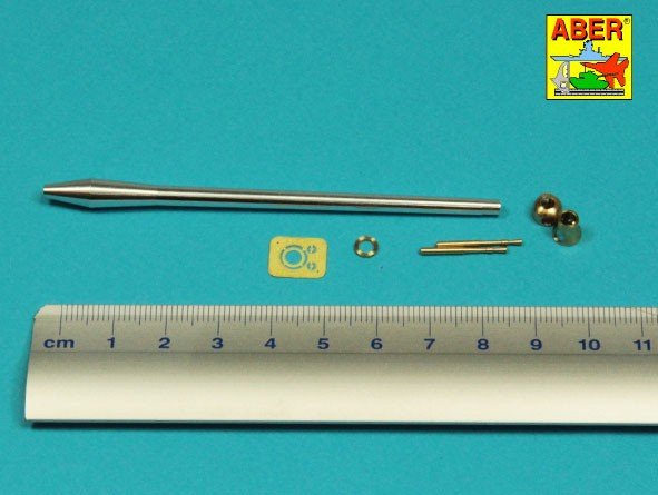 Aber 35L-332 Lufa 76,2 mm (3 cale) 17 funtowa Mk. II z hamulcem wylotowym do czołgu A34 COMET 1/35 – zdjęcie 3