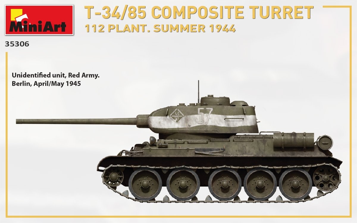 MiniArt 35306 T-34/85 COMPOSITE TURRET. 112 PLANT. SUMMER 1944 1/35 – zdjęcie 13