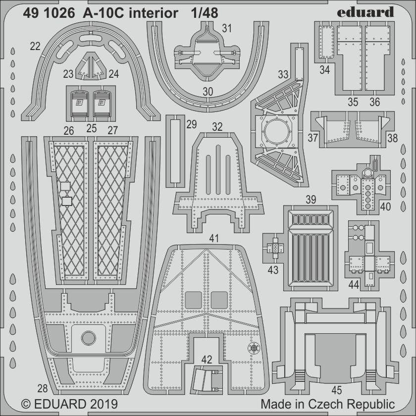 Intérieur Eduard 491026 A-10C 1/48 ITALERI – image 2
