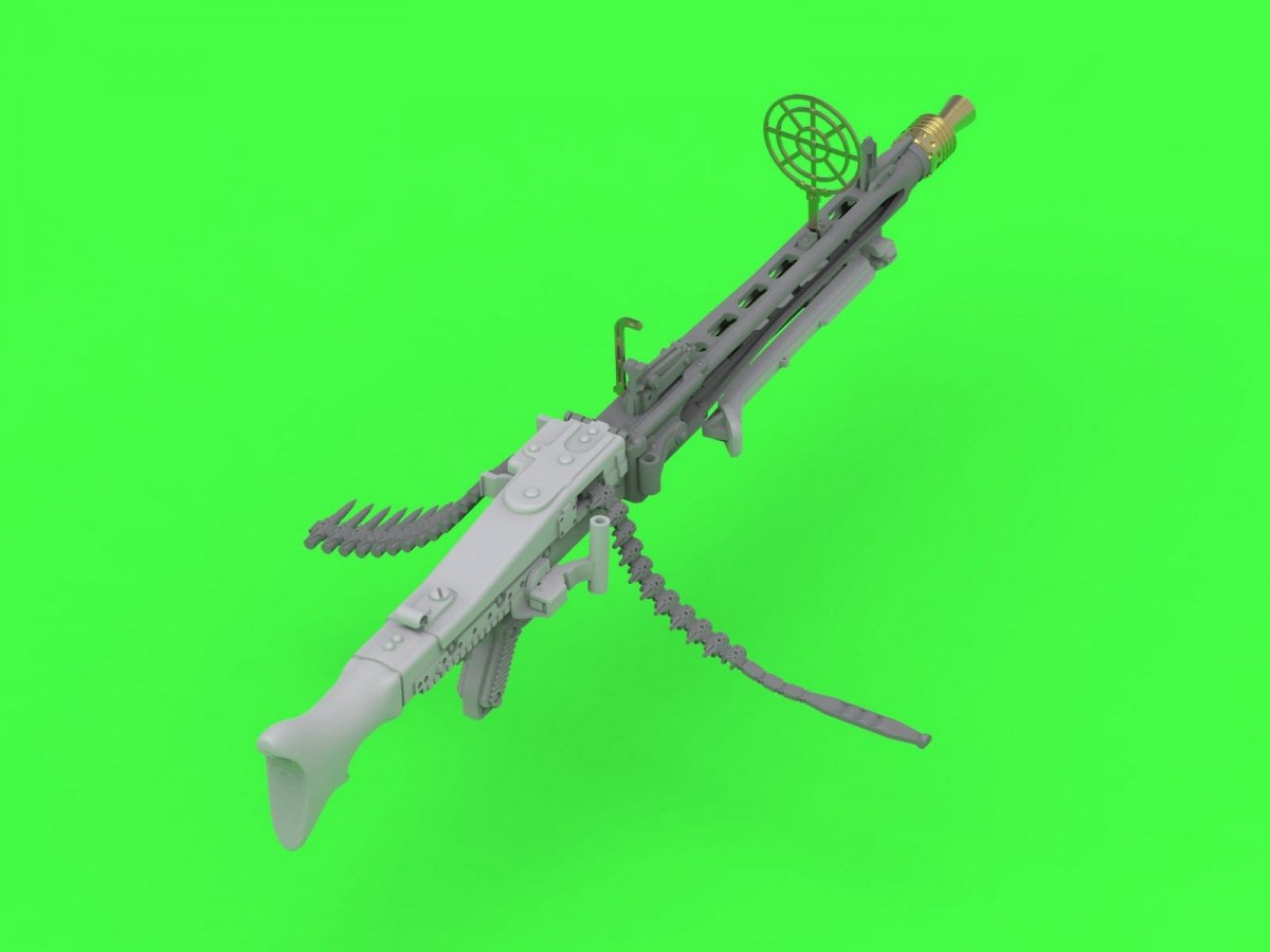 Master GM-35-024 MG-42 - niemiecki karabin maszynowy (7.92mm) - kompletny karabin - zawiera elementy toczone, żywiczne, fototrawione (1 szt.) 1/35 – imagen 3