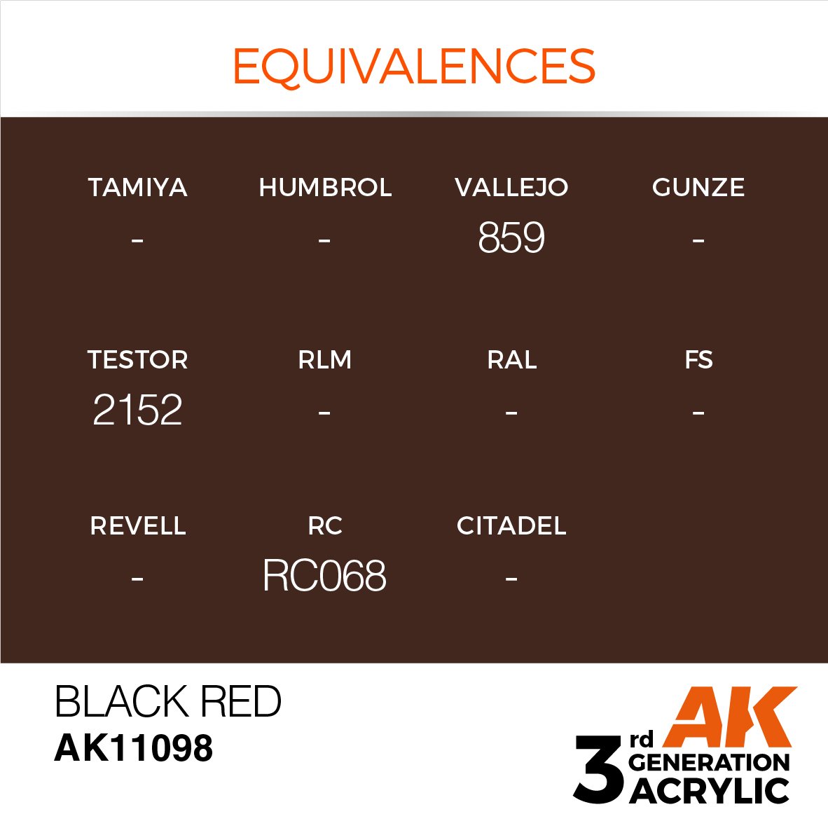 AK Interactive AK11098 NOIR ROUGE – STANDARD 17 ml – image 3
