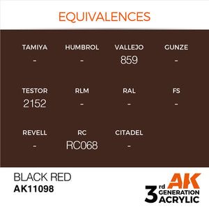 AK Interactive AK11098 NOIR ROUGE – STANDARD 17 ml – image 3