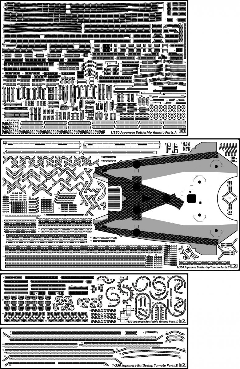 MK1 Design MD-35024 New Yamato Super Detail 1/350 – imagen 2