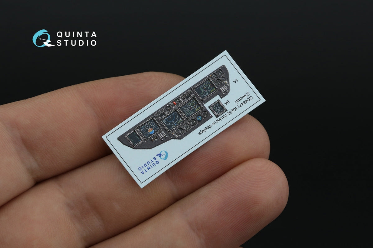Quinta Studio QD48471 Ka-52 luminous displays for QD48470/QDS-48470 sets (Zvezda) 1/48 – imagen 6