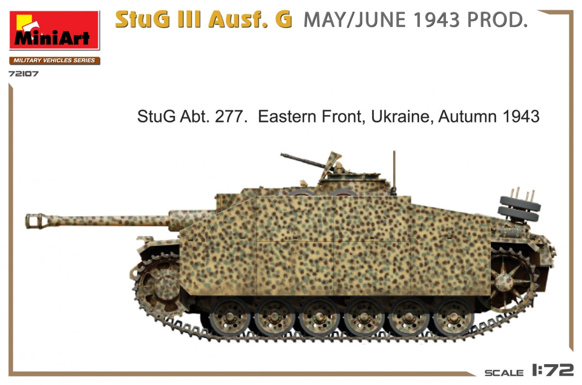 MiniArt 72107 StuG III Ausf. G MAI/JUIN 1943 PRODUCTION 1/72 – image 5