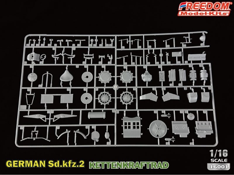 Freedom 16001 Sd.Kfz. 2 Kettenkraftrad Typ HK 101 1/16 – imagen 6