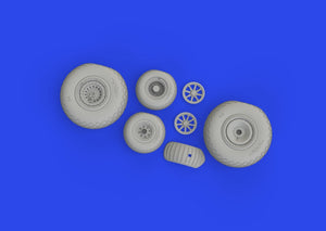 Eduard 6481028 B-24J wheels HOBBY BOSS 1/48 – zdjęcie 3