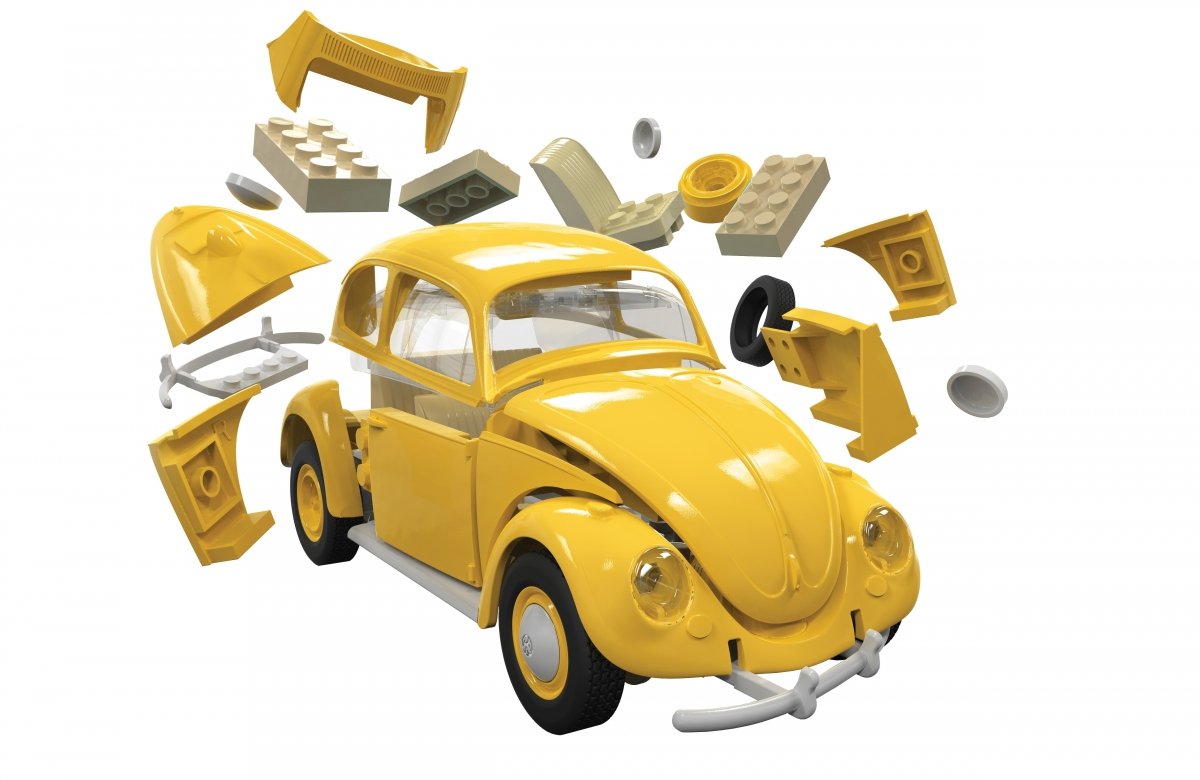 Airfix 6023 Construction rapide Coccinelle VW jaune – image 4