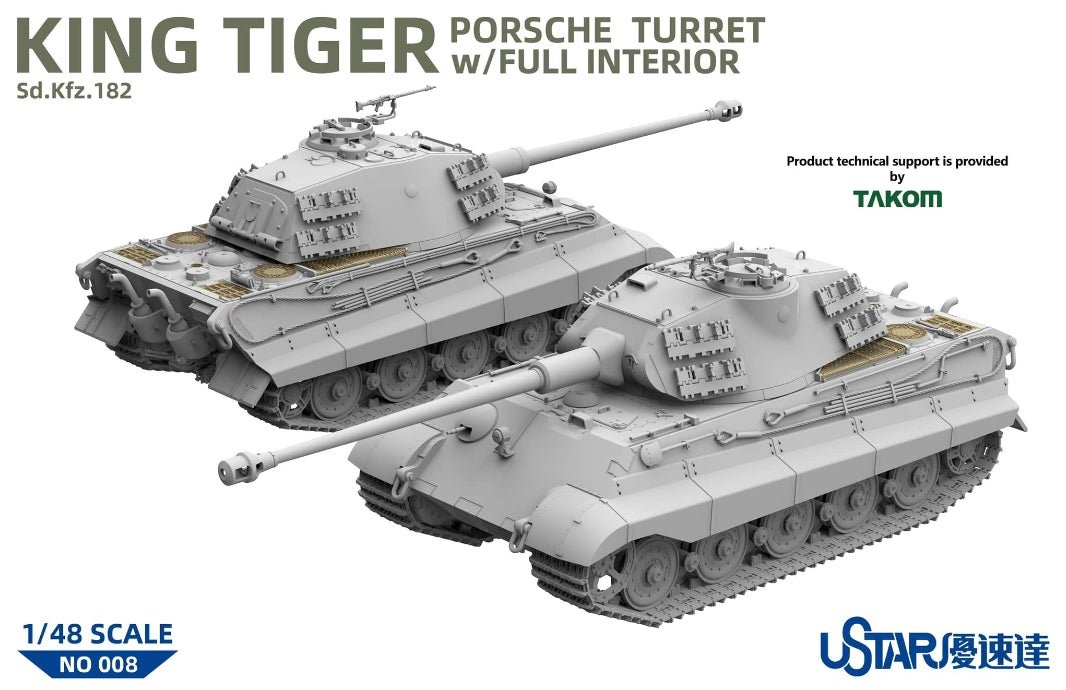Suyata NO-008 King Tiger Porsche Turret With Full Interior 1/48 – image 2