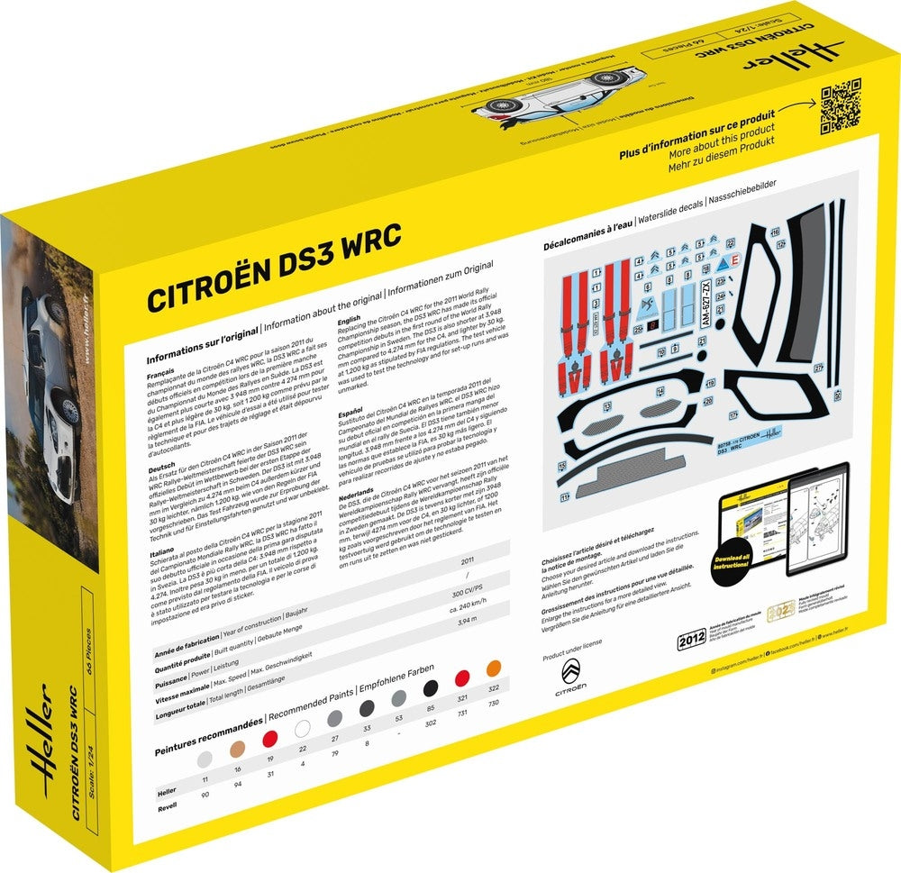 Heller 56758 Citroen DS3 WRC - Starter Kit 1/24 – imagen 3