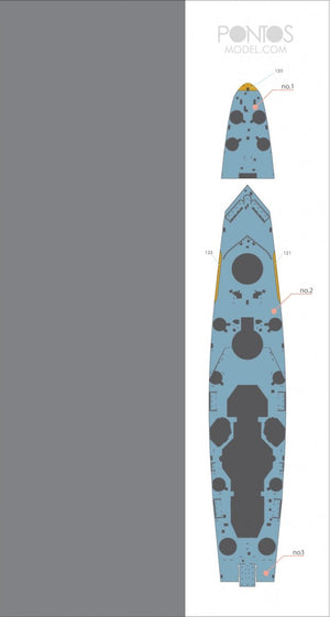 Pontos 35022WD1 French Navy Richelieu Wooden Deck set 1/350 – imagen 3