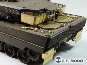 E.T. Model EA35-115 German Leopard 2 A5/6 MBT Engine &amp;amp; Turret Rack Grills For TAMIYA Kit 1/35