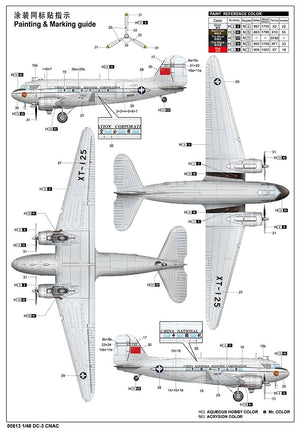 Trumpeter 05813 DC-3 CNAC 1/48 – imagen 2
