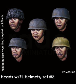 RADO Miniatures RDM35H06 Heads w/FJ hemetes set 2 1/35