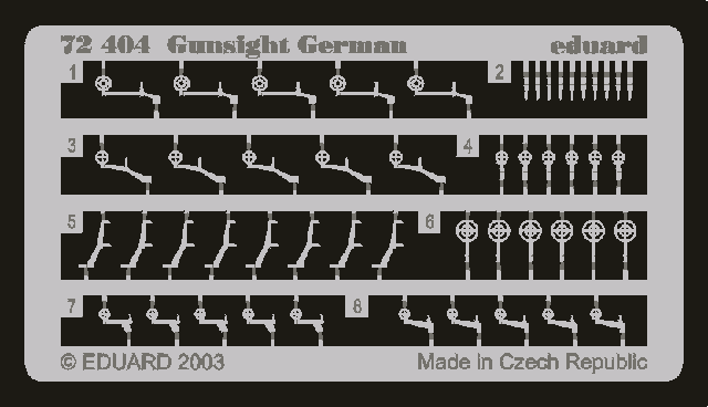 Eduard 72404 Gunsight German 1/72