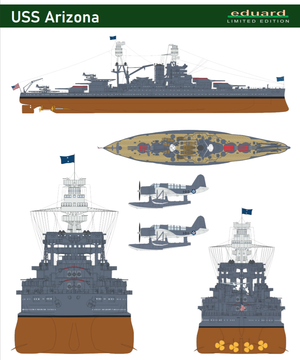 Eduard LN01 USS Arizona 1/350 – immagine 2