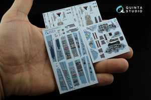Quinta Studio QD32072 Su-27UB 3D-Printed &amp;amp; coloured Interior on decal paper (for Trumpeter kit) 1/32 – immagine 2