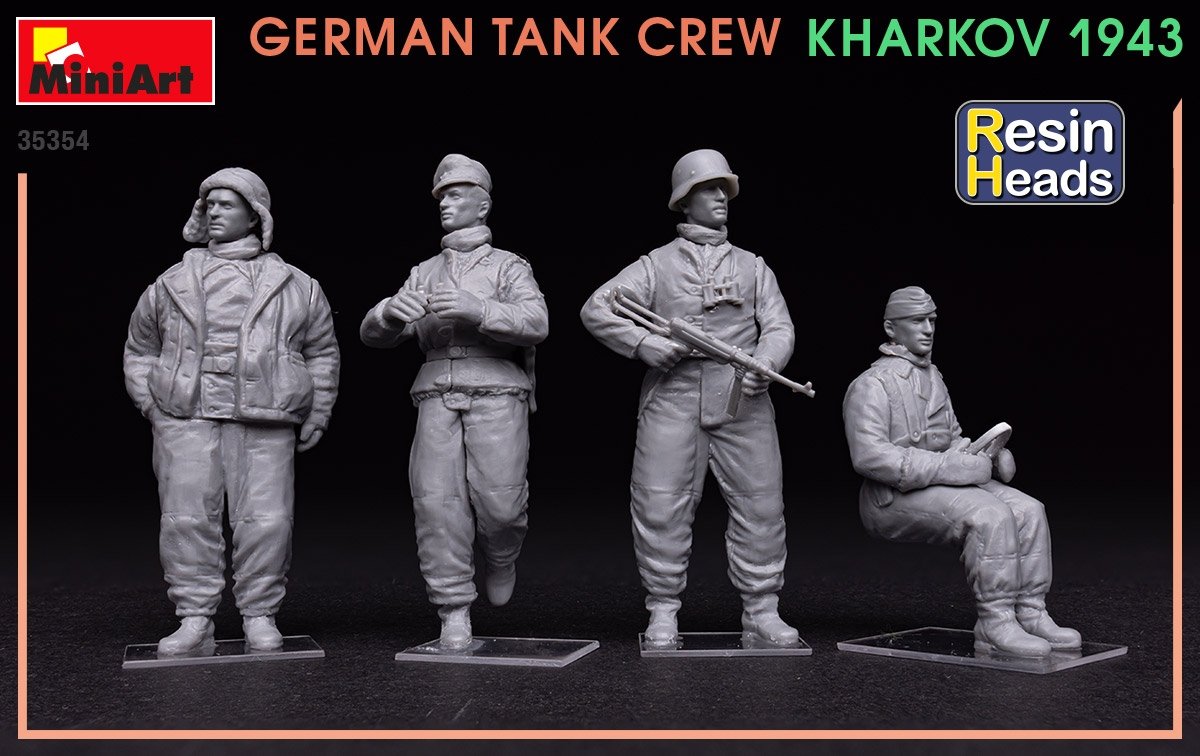 MiniArt 35354 German Tank Crew Kharkov 1943 (Resin Heads) 1/35 – imagen 4