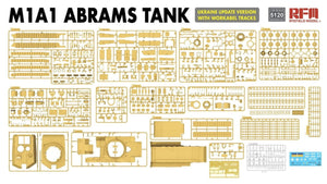Rye Field Model 5120 M1A1 ABRAMS TANK Ukraine Update Version with Workable Tracks 1/35 – imagen 3