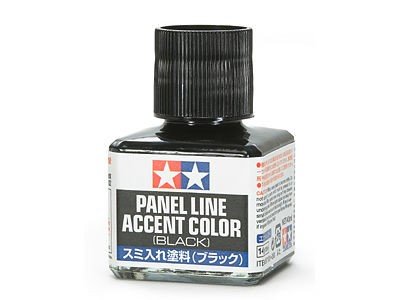 Tamiya 87131 Couleur d'accentuation des lignes de panneau (noir)