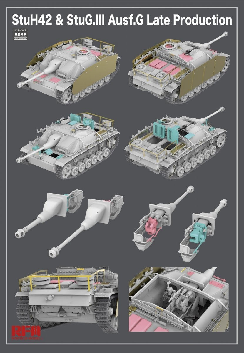 Rye Field Modèle 5086 StuH42 &amp;amp; StuG.III Ausf.G Production tardive 1/35 – image 2