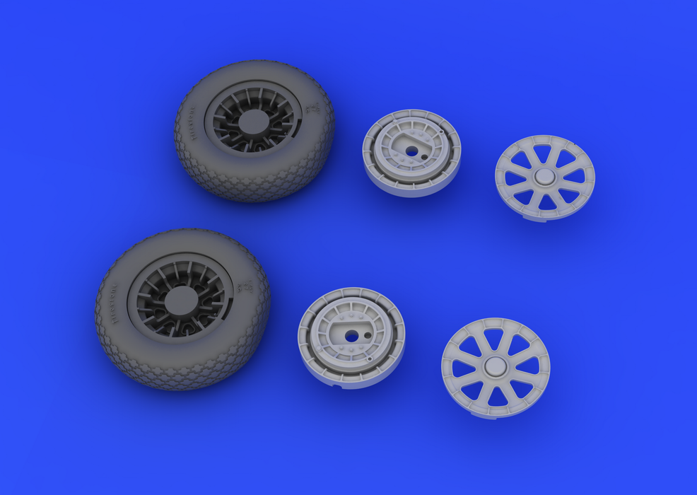 Eduard 632019 F4U-1 wheels 1/32 (Tamiya) – immagine 4