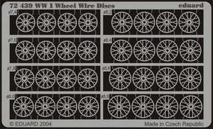 Eduard 72439 WWI Wheel Wire Discs 1/72