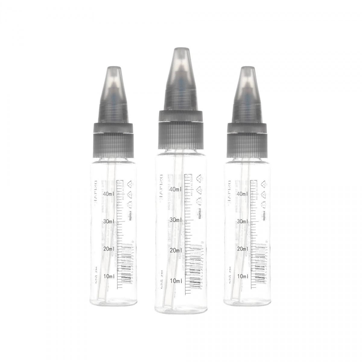 DSPIAE MS-B50 Paint Mixing Bottle 50ml 3 pcs for PT-AB Wash-Free Airbrush
