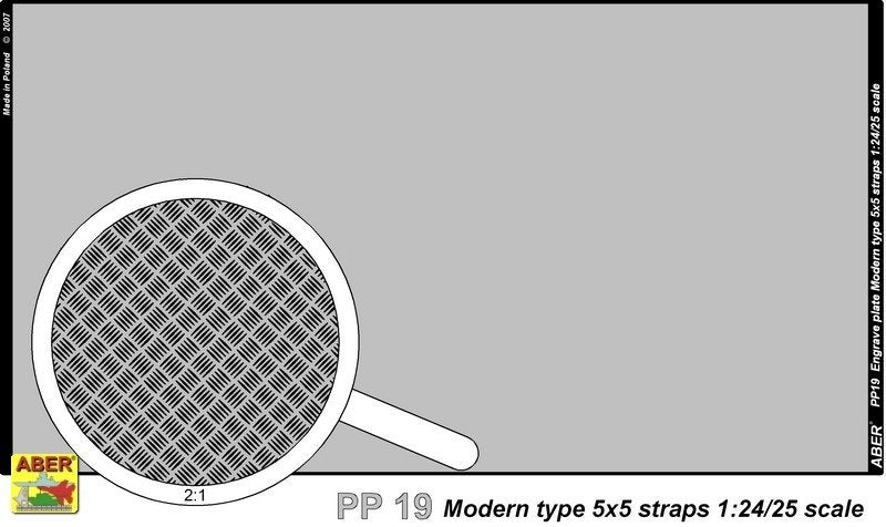 Aber PP19 Plytka ryflowana (140x77mm) Wzor wspolczesny 5x5 linii 1/24/25 – Bild 2