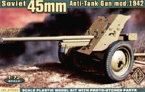 ACE 72245 Soviet 45mm AT Gun Model 1942 1/72