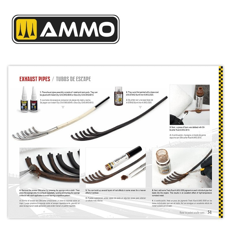 Ammo by Mig 6298 Comment peindre des voitures miniatures Bilingue : anglais et espagnol – image 3