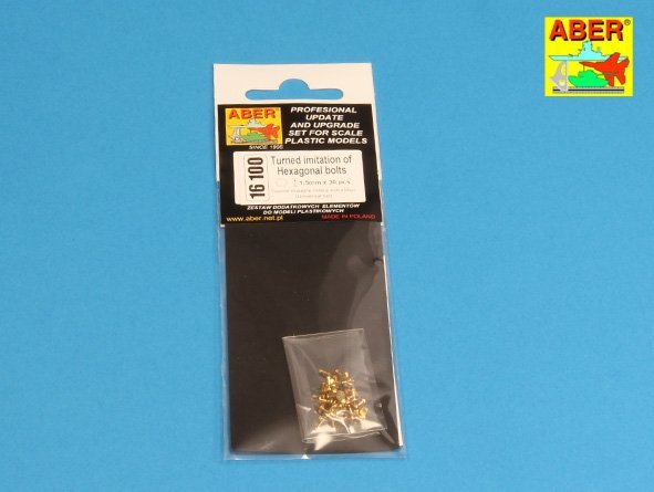 Aber 16100 Turned imitation of Hexagon bolts x30 pcs. 1/16 – imagen 4