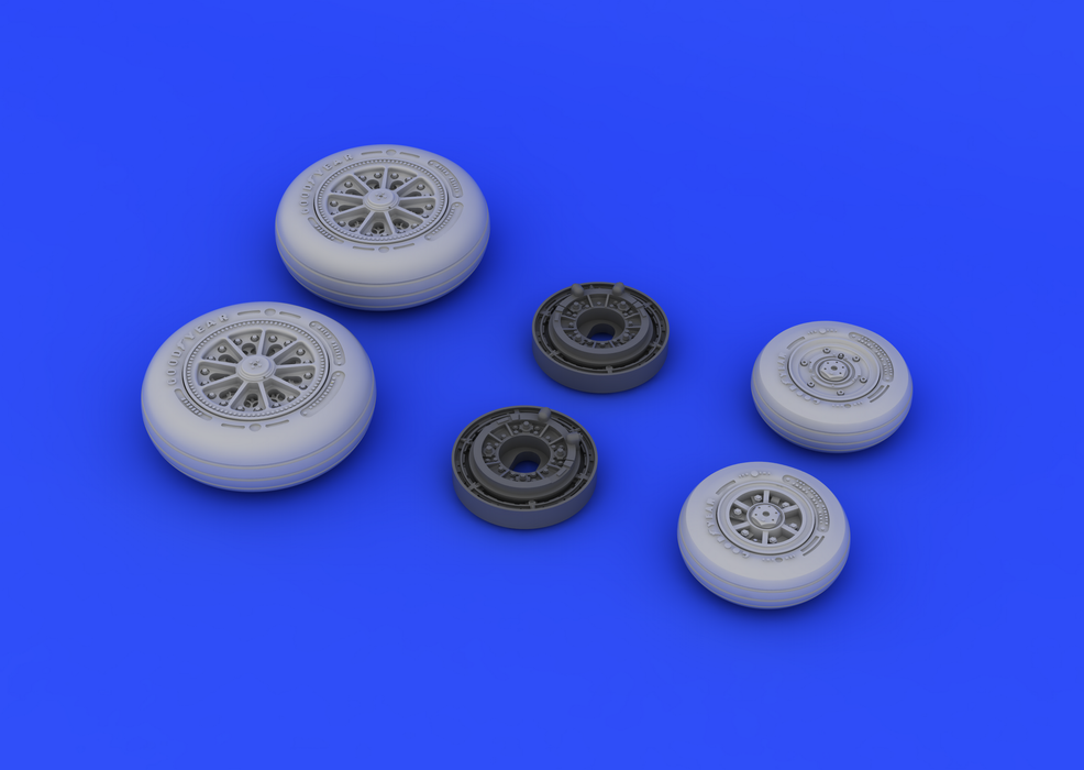 Roues de train d&amp;#39;atterrissage Eduard 648181 F-104 fin 1/48 (Hasegawa) – image 4