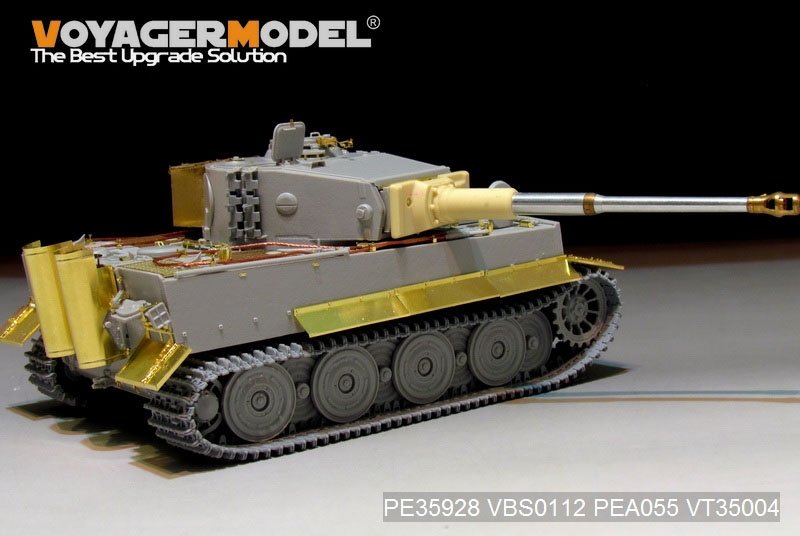 Maquette Voyager PE35928 Char Tiger I allemand de la Seconde Guerre mondiale, production tardive, pour TRUMPETER 09540, échelle 1/35 – image 3