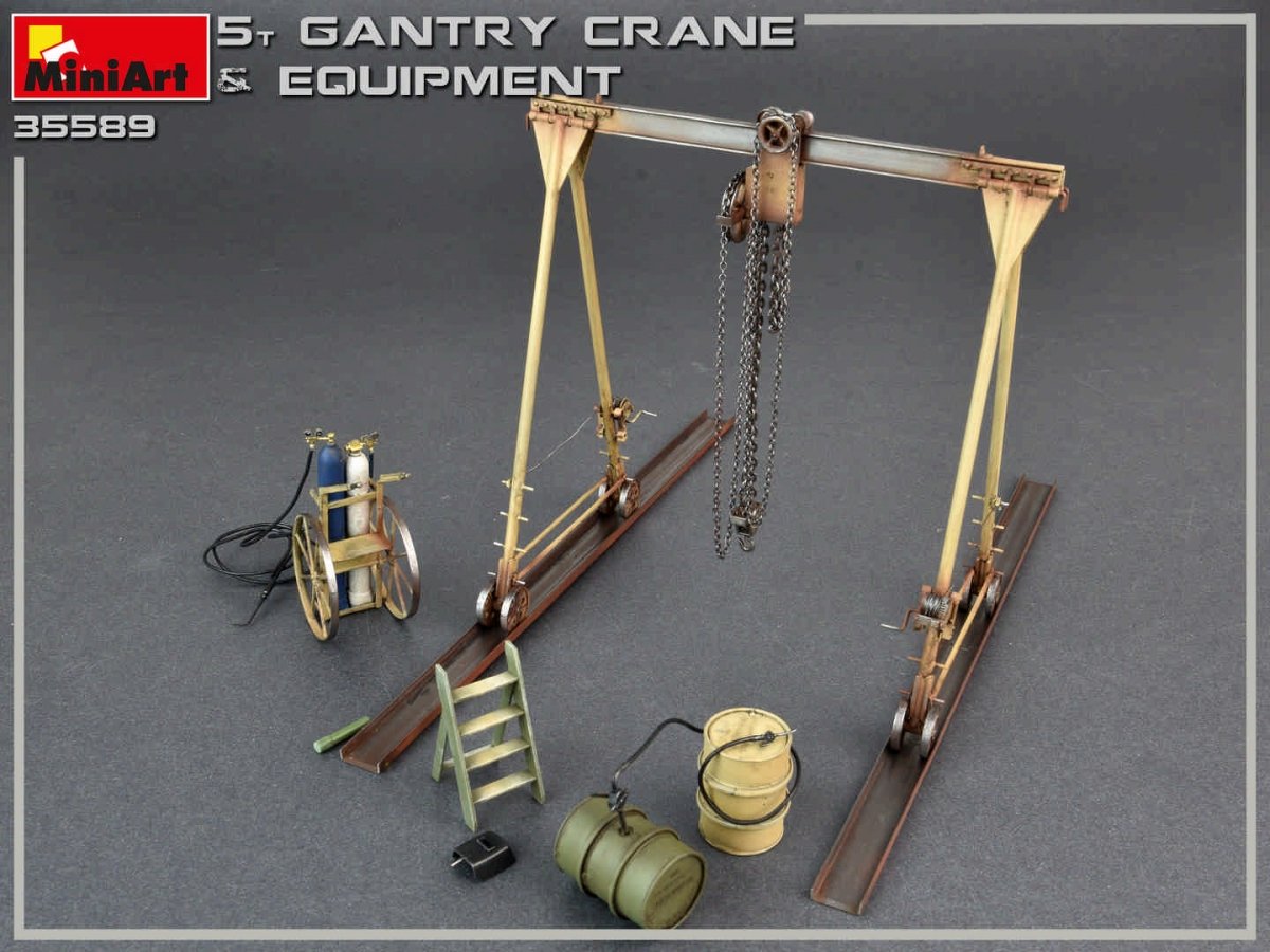MiniArt 35589 5 TON GANTRY CRANE &amp;amp; EQUIPMENT 1/35 – imagen 2