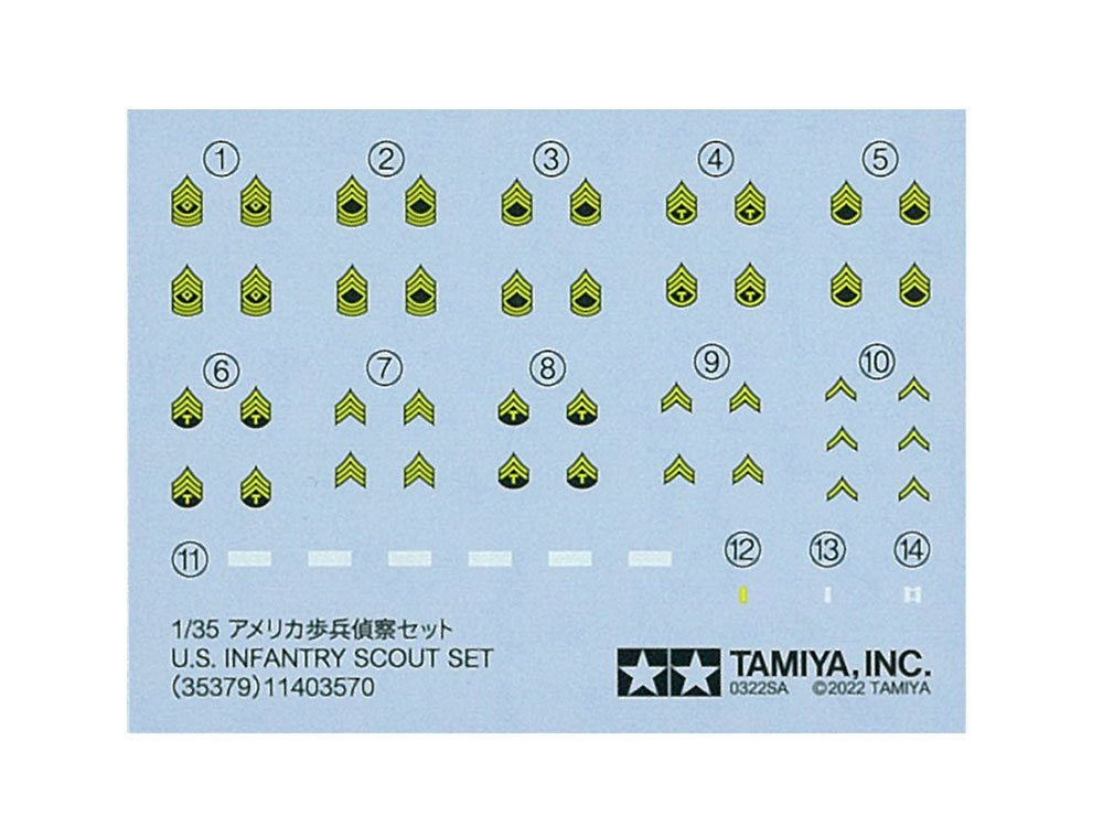 Tamiya 35379 U.S. Infantry Scout Set 1/35 – zdjęcie 7