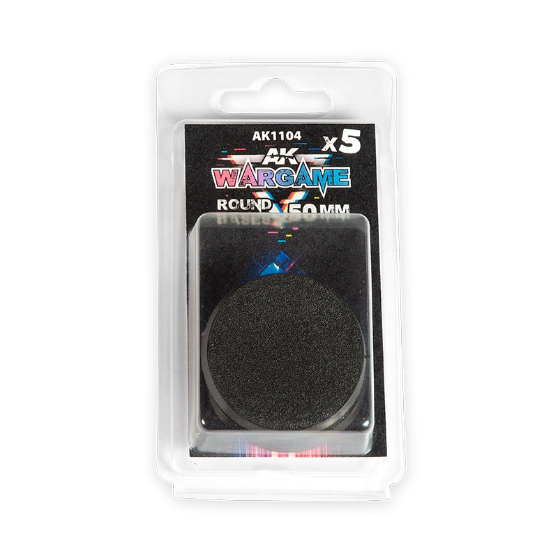AK Interactive AK1104 ROUND BASE 50MM X5 UNITS – imagen 2
