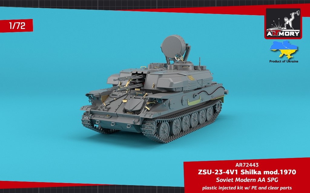 Armory Models 72443 ZSU-23-4V1 Shilka mod.1970 Soviet Modern AA SPG 1/72 – imagen 13