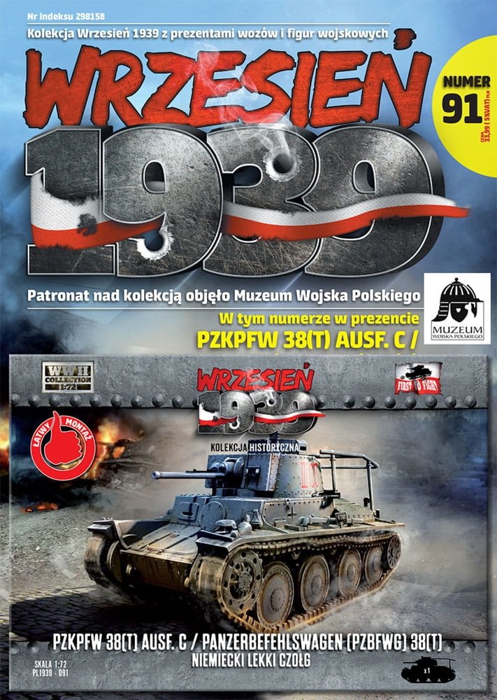 First to Fight First To Fight PL091 German Light Tank Pzkpfw 38(t) Ausf. C / Panzerbefehlswagen (Pzbfwg) 38(t) 1/72