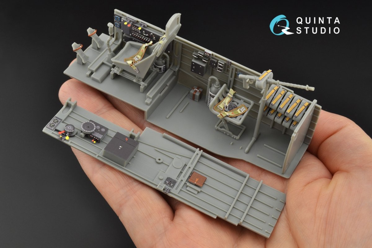 Quinta Studio QD32090 Ju 87B-2/R-2 3D-Printed &amp;amp; coloured Interior on decal paper ( Trumpeter ) 1/32 – Bild 5