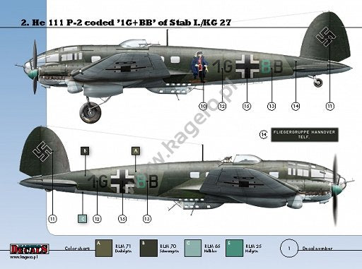 Kagero KD32002 Heinkel He 111 Ps of KG 27 1/32 – Bild 6
