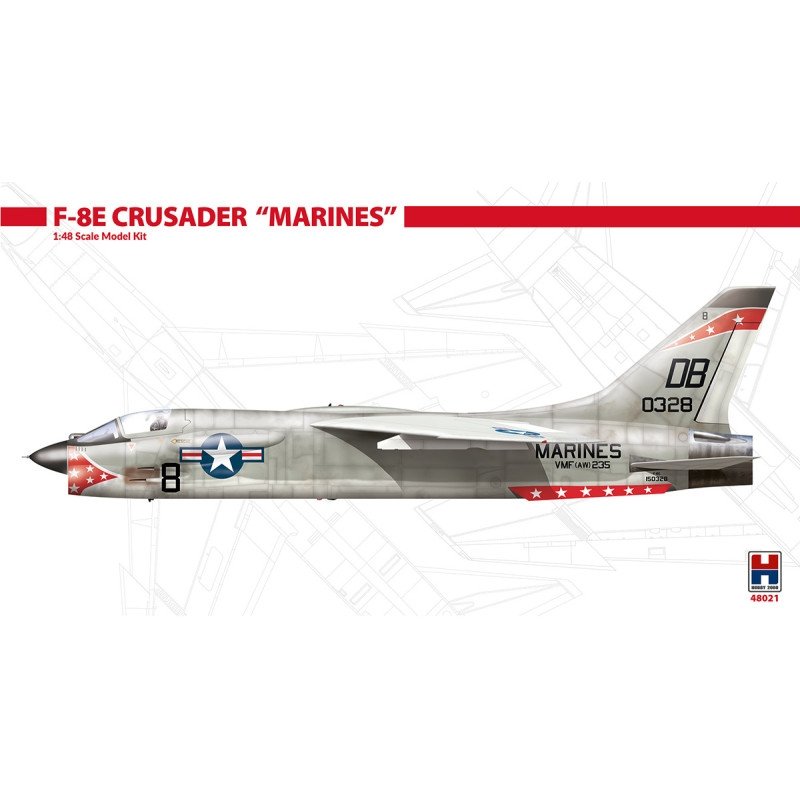 Hobby 2000 48021 F-8E Crusader &amp;quot;Marines&amp;quot; 1/48
